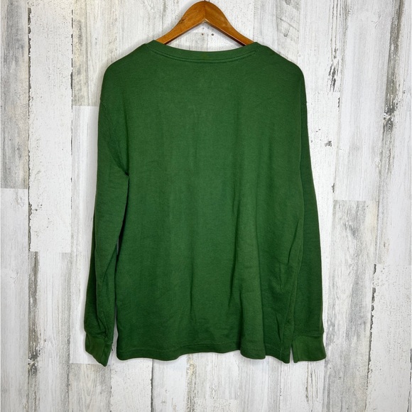 Open Trails Men's Long Sleeve Waffle Knit Shirt Green Size XL - Picture 2 of 10